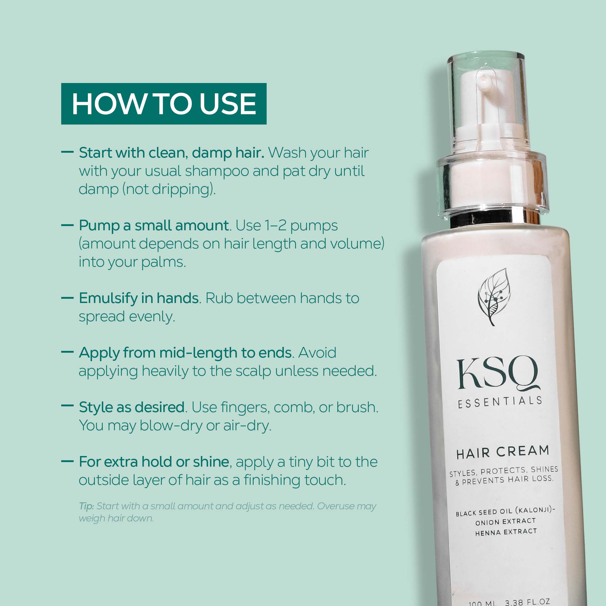 KSQ Essentials Hair Cream